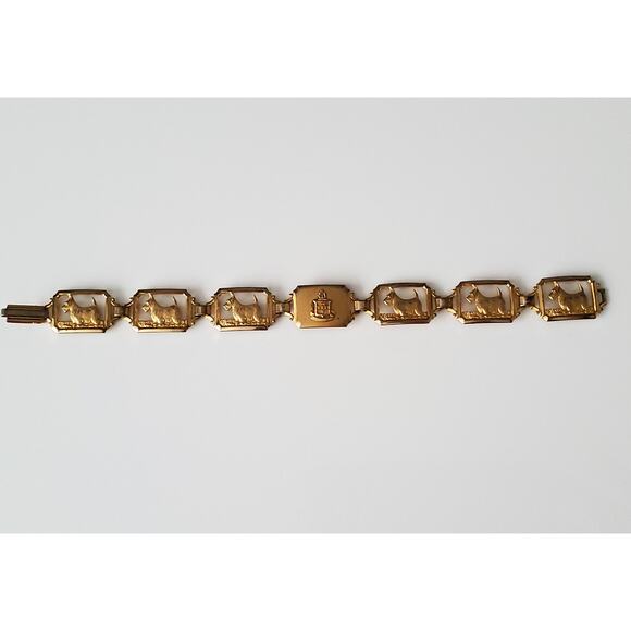 None and/or Unknown Jewelry - Vintage Terrier Gold Filled Bracelet